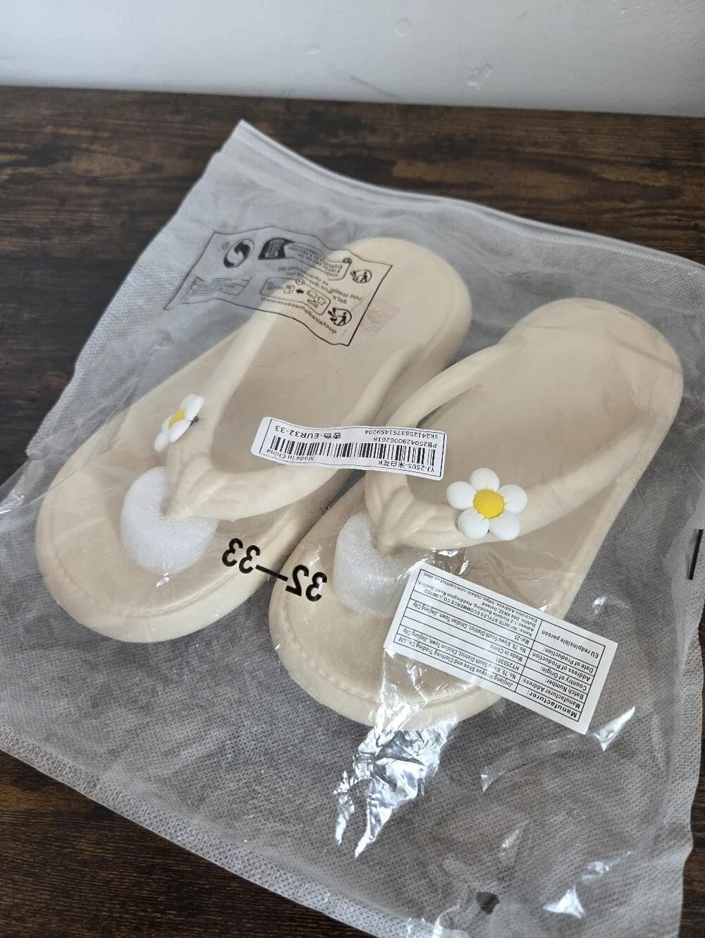NEW Jelly Thong Sandals Cushion Vacation Beach Travel Flower Aloha Youth Kid 1.5